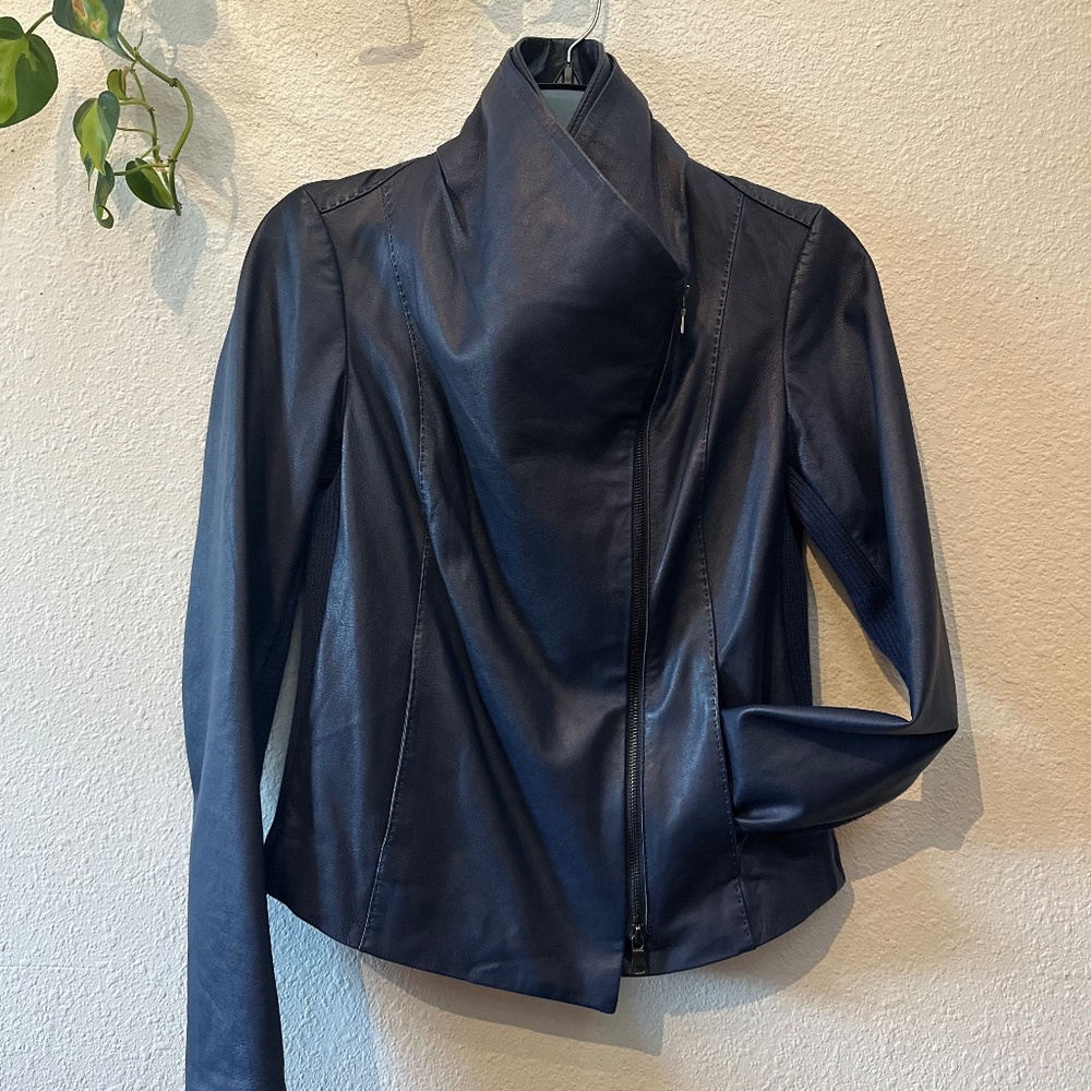 Vince Lambskin Leather Jacket